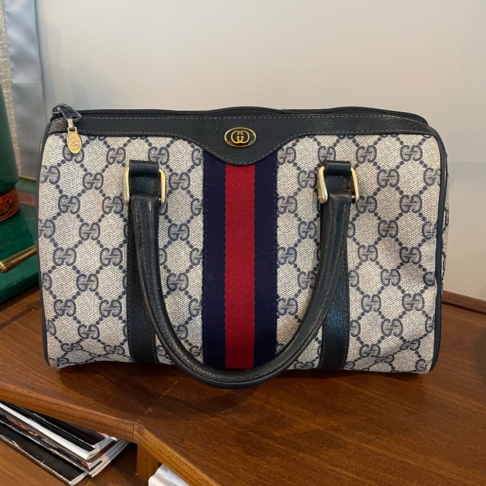 Vintage 1980s Gucci Boston Bag